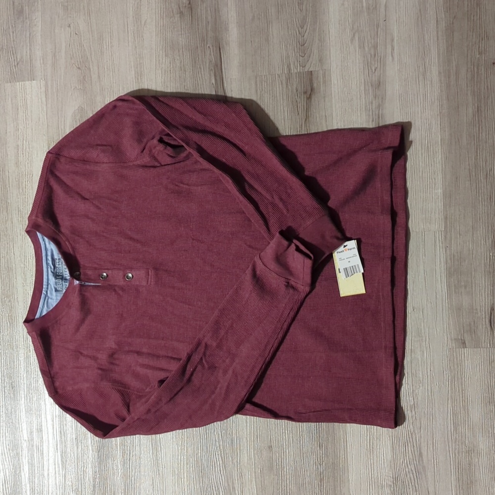 Field and Forest Long Sleeve Henley Shirt